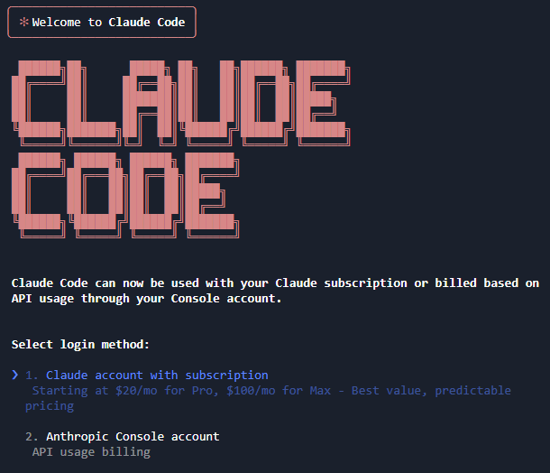 Claude login options